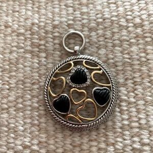 Gold/Silver Heart necklace pendant
1.75”